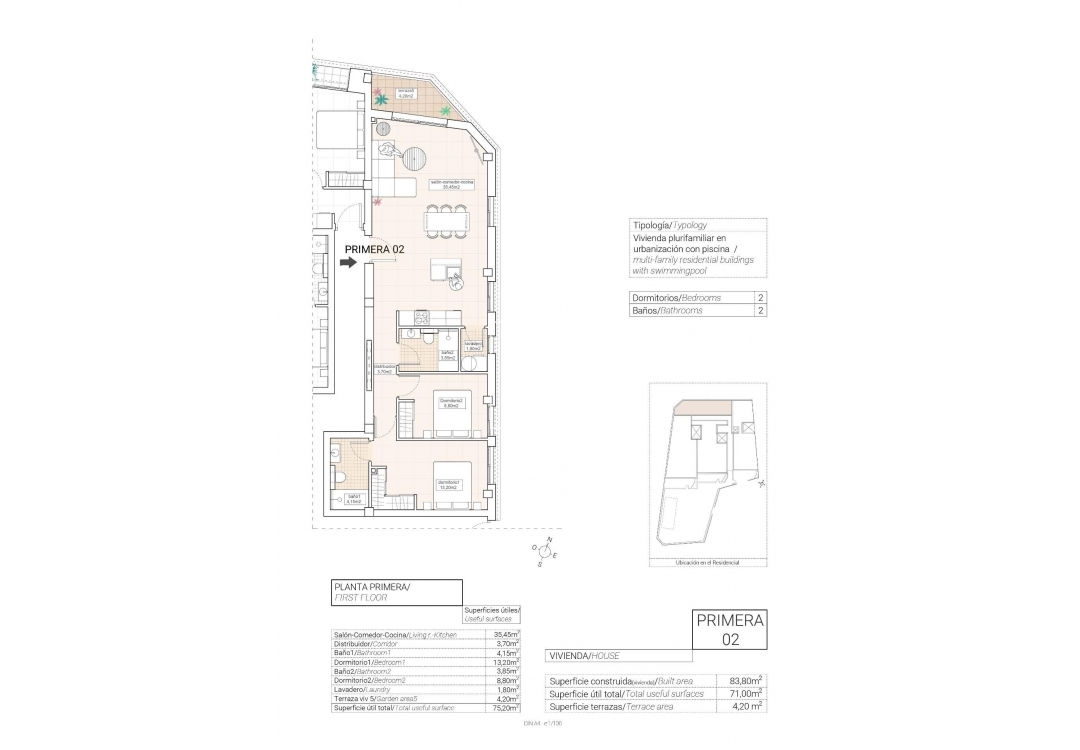 Obra nueva - Apartamento / piso - Hondón de las Nieves