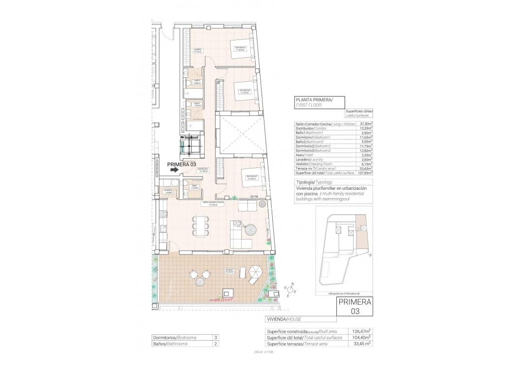 Nieuwbouw Woningen - Appartement / flat - Hondón de las Nieves