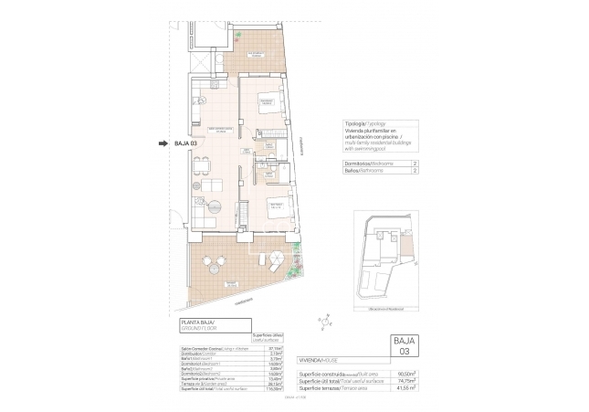 Новое здание - Ground floor apartment - Hondón de las Nieves
