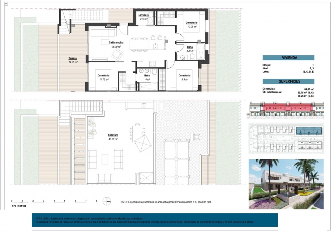 Obra nueva - Top Floor Bungalow - Los Alcazares