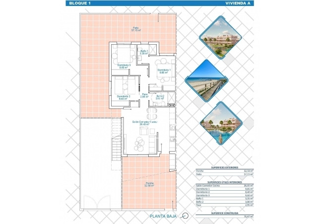 Nieuwbouw Woningen - Ground Floor Bungalow - Pilar de La Horadada - Pilar De La Horadada
