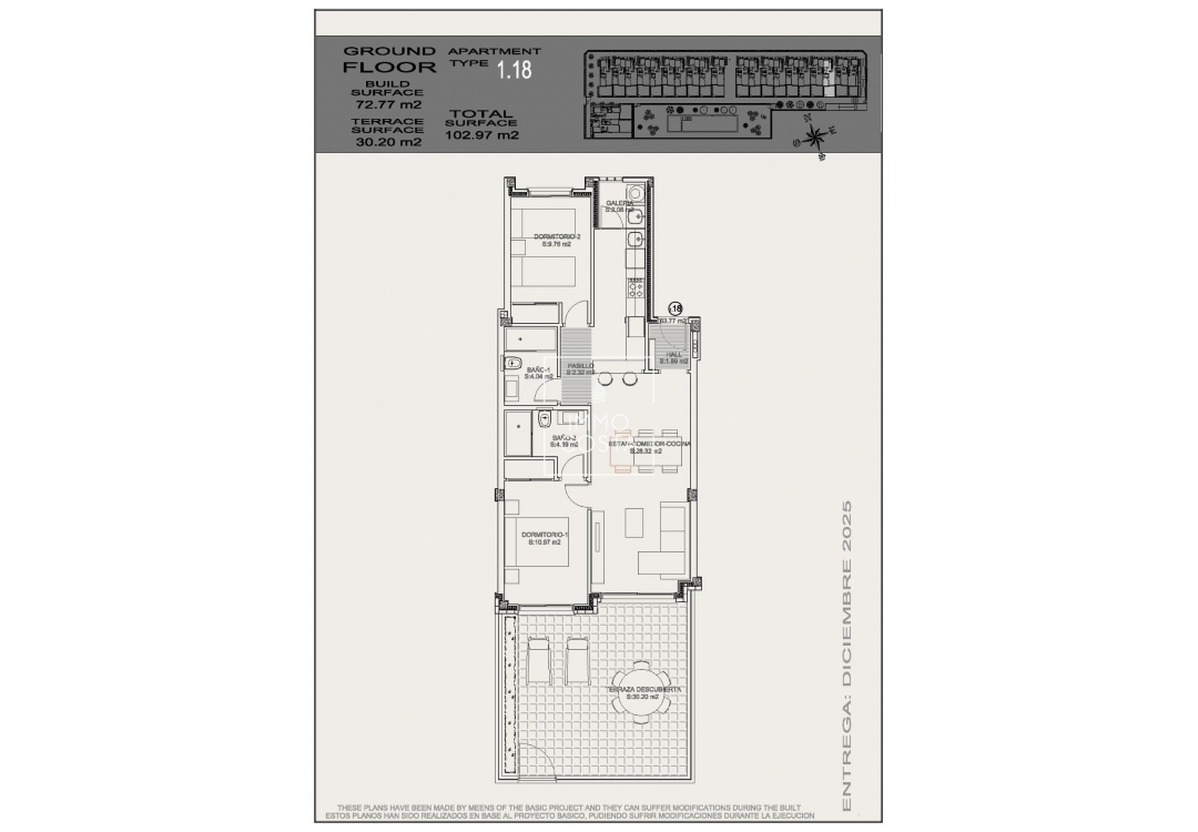 Nieuwbouw Woningen - Ground Floor Bungalow - Torrevieja