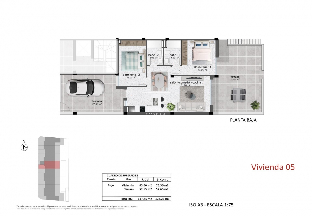 Nieuwbouw Woningen - Ground Floor Bungalow - Pilar de La Horadada - Pilar De La Horadada