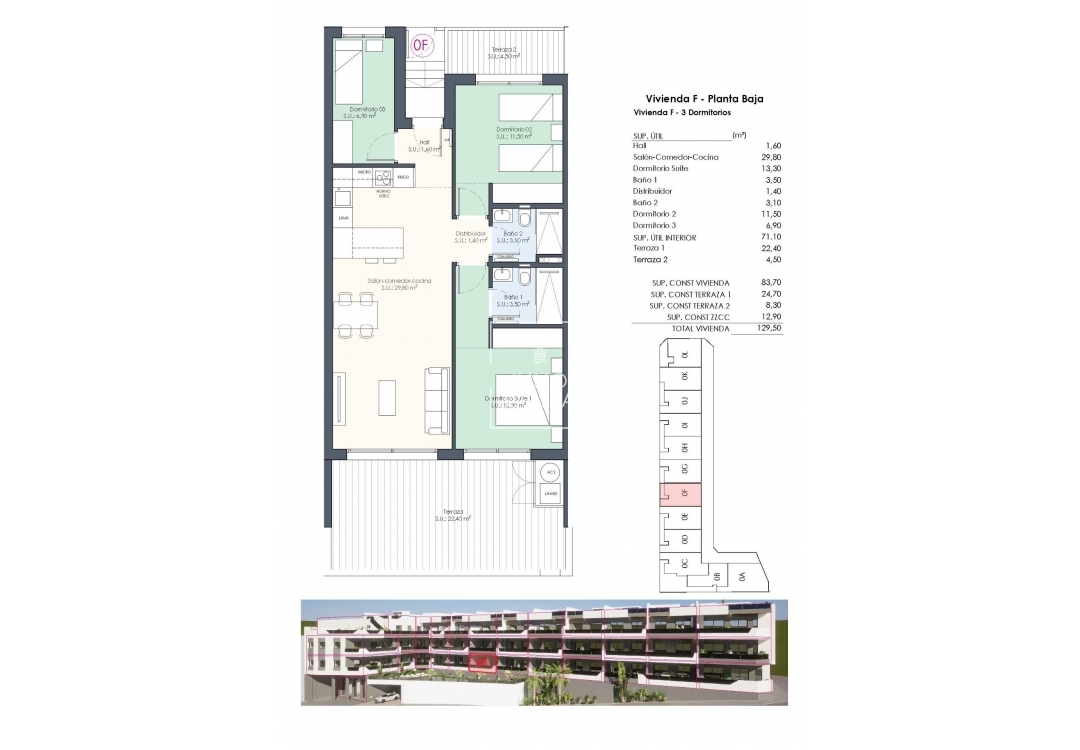 New Build - Ground floor apartment - Benijofar - Benijófar