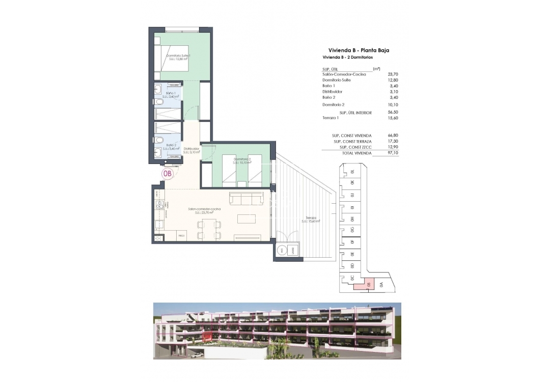 New Build - Ground floor apartment - Benijofar - Benijófar