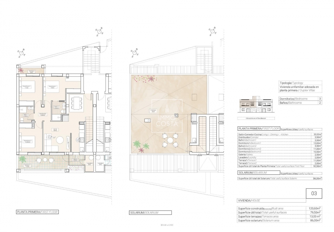 Nouvelle construction - Top Floor Bungalow - Hondón de las Nieves