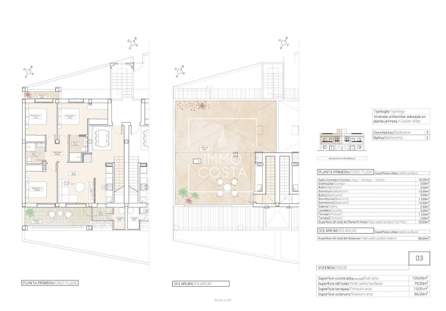 Nouvelle construction - Top Floor Bungalow - Hondón de las Nieves
