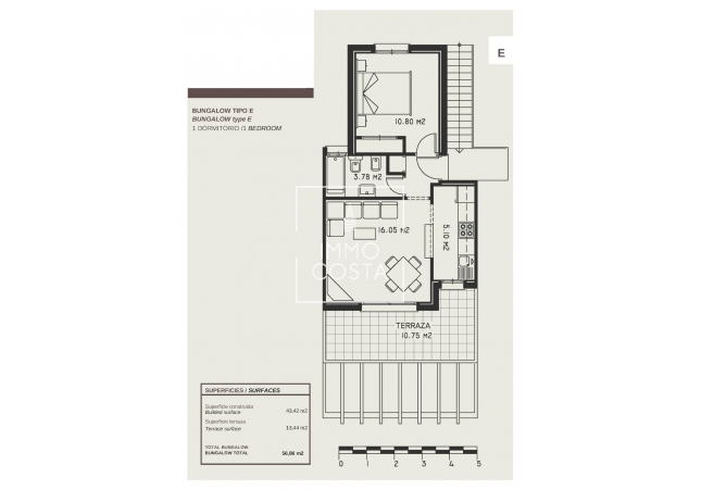 Nouvelle construction - Top Floor Bungalow - Calpe