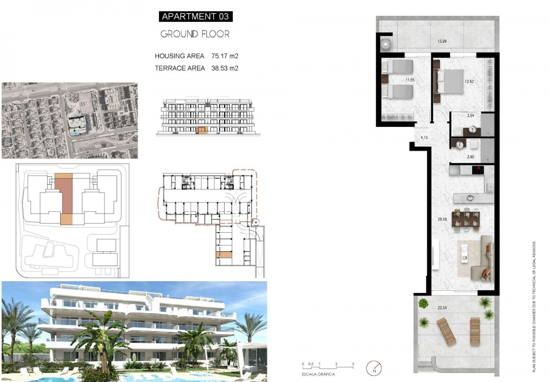 Новое здание - Ground floor apartment - Orihuela Costa