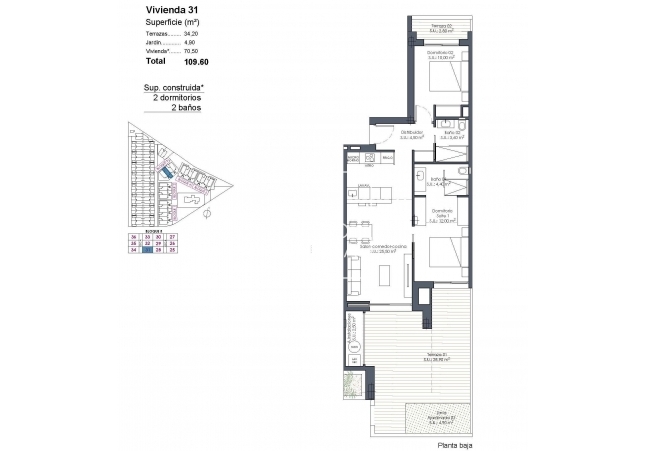 Nieuwbouw Woningen - Ground floor apartment - Los Alcazares