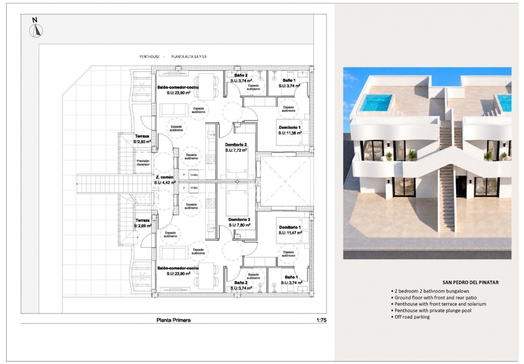 Obra nueva - Top Floor Bungalow - San Pedro del Pinatar - San Pedro Del Pinatar
