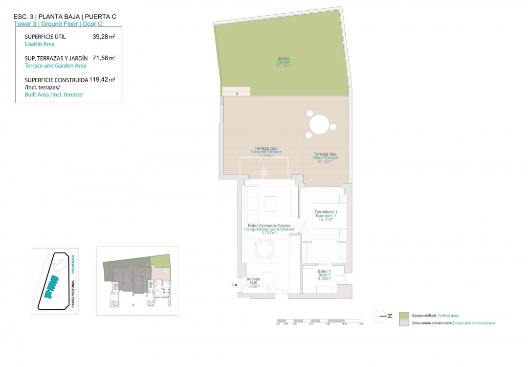 Новое здание - Ground floor apartment - Villajoyosa