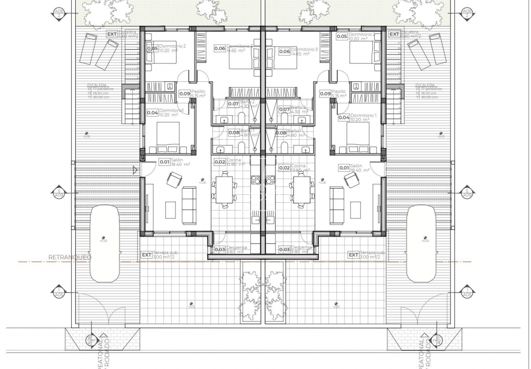 Obra nueva - Semidetached - Puerto de Mazarron