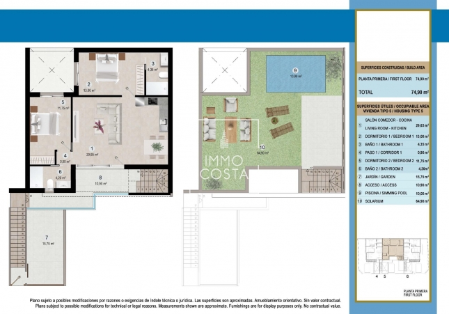Nieuwbouw Woningen - Top Floor Bungalow - San Pedro del Pinatar - San Pedro Del Pinatar