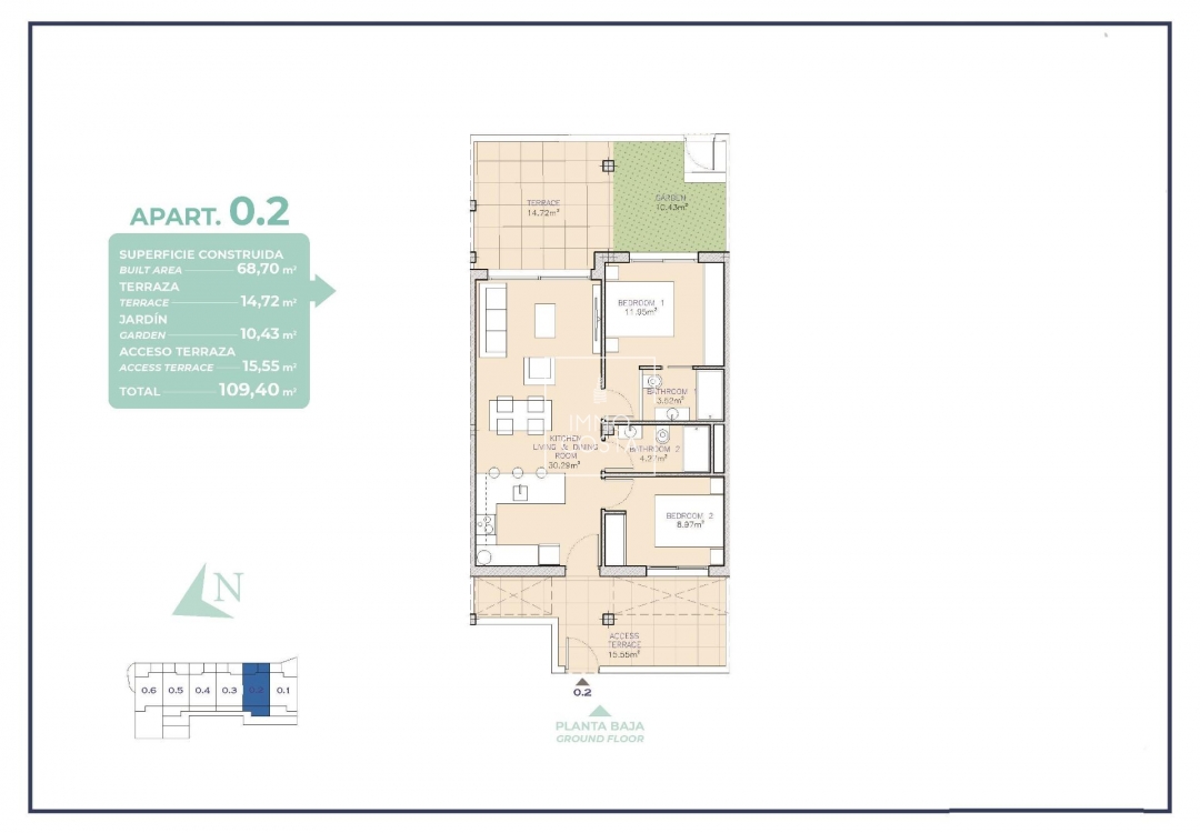 New Build - Apartment / flat - Los Alcazares - Serena Golf